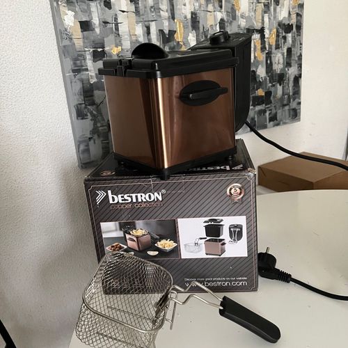 Bestron Friteuse à huile, mini friteuse 