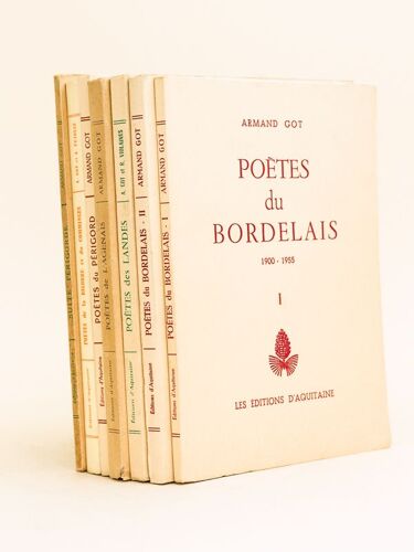 [ Lot De 7 Recueils De Poésies Locales ] Poètes Du Bordelais 1900-1956 (2 Tomes - Complet) ; Poètes Des Landes 1900-1958 ; Poètes De L'agenais 1900-1