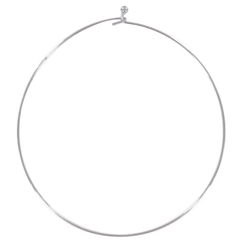 Ras De Cou Rigide Argenté 13 Cm