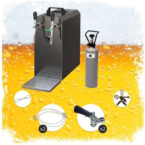 Tireuse à bière - STREAM - 50 - 50 l/h - Pompe à bière 2 lignes - Adaptateur 5 litres