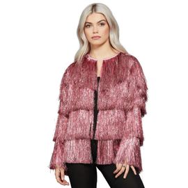 Veste De Festival À Franges Rose - Taille: S/M