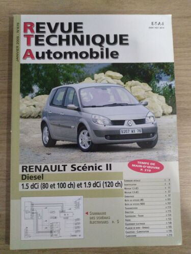 Revue Technique Automobile N°679 Janvier 2005 Renault Scenic Ii Diesel