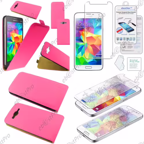 Ebeststar ® Housse Coque Etui En Pu Cuir À Rabat Ultra Fine (Slim Case) Pour Samsung Galaxy Grand Prime Value Edition Sm-G531f, Grand Prime Sm-G530fz G530f, Couleur Rose + Film Verre Trempé