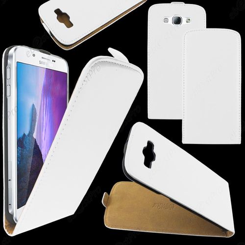 Ebeststar ® Housse Coque Etui En Pu Cuir À Rabat Ultra Fine (Slim Case) Pour Samsung Galaxy A8 Sm-A800f, Couleur Blanc + Film Protection D'écran
