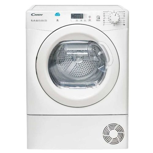 Sèche-linge Candy SMART CSE C8LG-47 - 59.6x58.5x85 cm (lxpxh) - chargement frontal - blanc