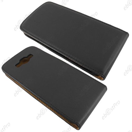 Ebeststar ® Etui Pu Cuir Rabattable Housse Coque Ultra Slim Pour Samsung Galaxy A8 Sm-A800f, Couleur Noir + Film Protection D'écran