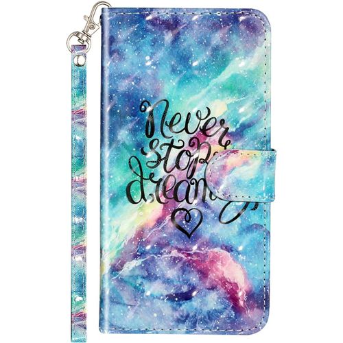 Cuir Coque Pour Iphone Se 2020/Iphone 8/Iphone 7 Antichoc Avec Support Clapet Design Animal Motif Dr?Le Etui Bumper 360 Kickstand Case Cover Housse Fille Femme Homme Portefeuille - Dream