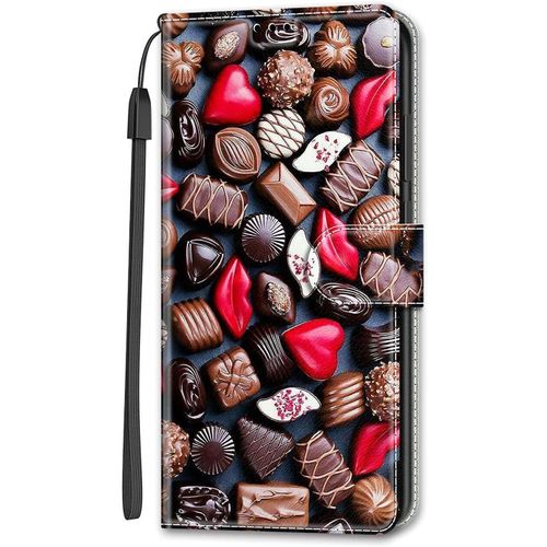 Cuir Coque Pour Huawei Honor 10 Lite Antichoc Avec Support Clapet Design Silicone Animal Motif Dr?Le Etui Bumper Kickstand Case Cover Housse Fille Femme Homme Portefeuille - Chocolat