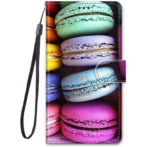 Cuir Coque Pour Huawei P Smart 2019/Honor 10 Lite Antichoc Avec Support Clapet Design Animal Motif Dr?Le Etui Bumper 360 Kickstand Case Cover Housse Fille Femme Homme Portefeuille - Macaron