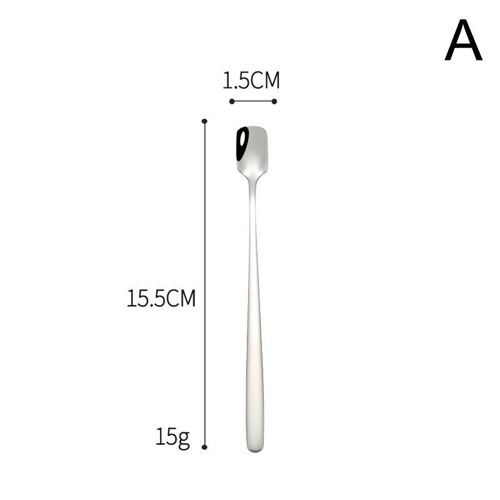 Cuillère À Café Créative À Long Manche En Acier Inoxydable, Pour Mélanger La Crème Glacée, Dessert, Cuillères À Thé Pour Accessoires De Cuisine, Gadget