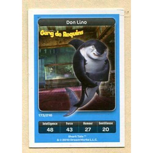 Carte Dreamworks - " Gang De Requins " : Don Lino - 2010