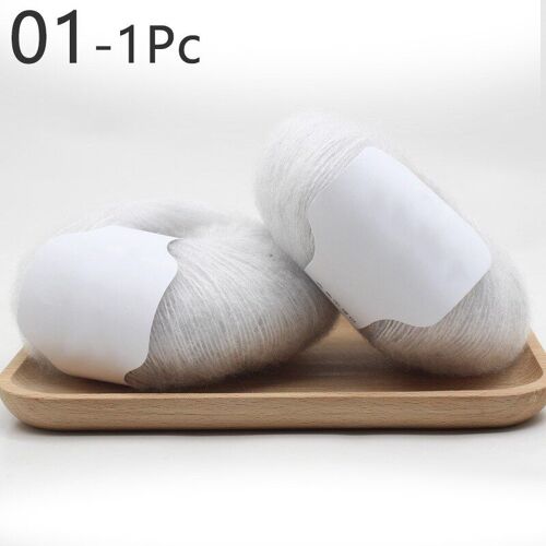 Fil À Tricoter Mohair Pour Écharpe De Pull, 1 Pièce, Laine Artisanale De Haute Qualité, Crochet Fantaisie