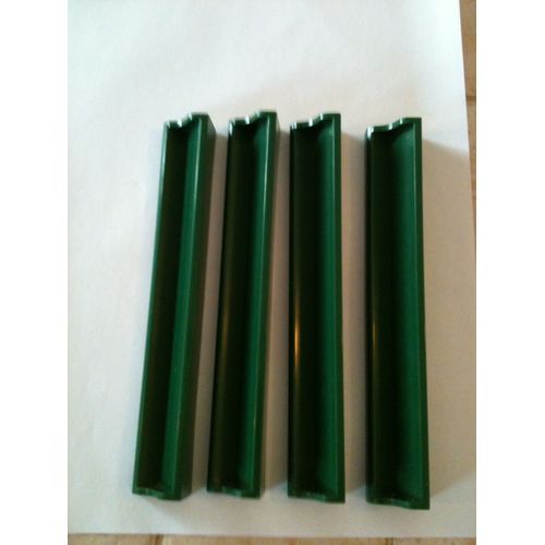 Lot De 4 Réglettes En Plastique Verte Pour Scrabble