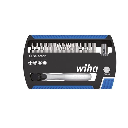 Wiha 7948-043 Coffret d'Embouts PH/PZ/Torx® avec Porte-embout/Cliquet d'embout