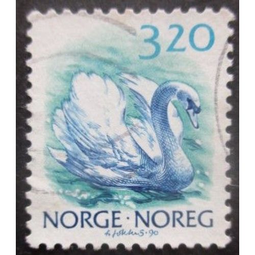 Norvege N°997 Cygne Oblitéré