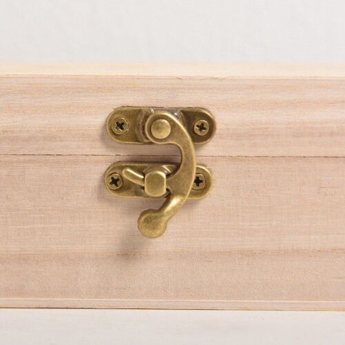 Boîte de rangement en bois naturel rétro, boîte de rangement en bois naturel pour bijoux, boucles d'oreilles et perles, conteneur pour décoration de la maison, étui cadeau