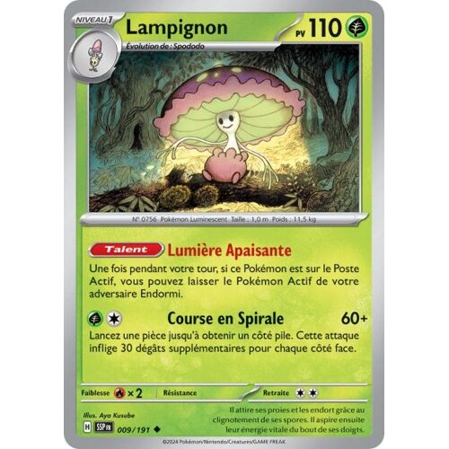 Carte Pokémon - Lampignon - 009/191 - Ev8 Etincelles Déferlantes