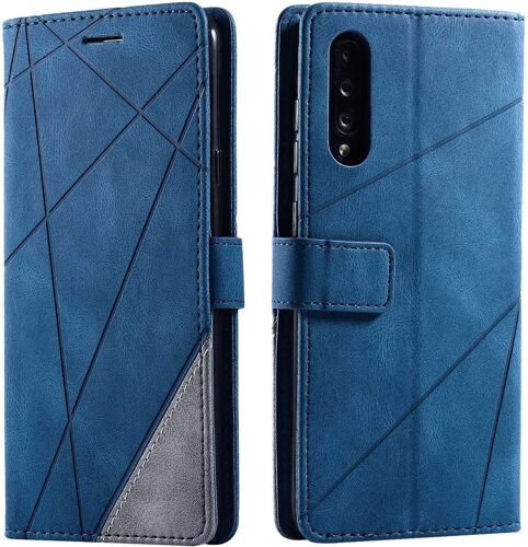 Coque Pour Galaxy A70 / Galaxy A70s, Portefeuille Etui En Pu Cuir Antichoc Tpu, Housse A Rabat Compatible Avec Samsung Galaxy A70 / Galaxy A70s, Bleu