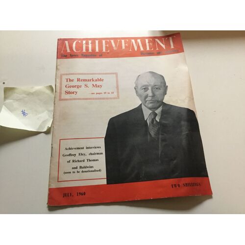 Achievement / Thé News Magazine Of Business Industry 1960.