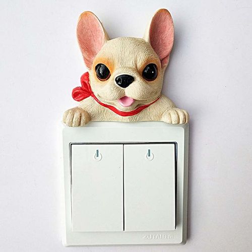 Autocollant Mural 3d Vif Animaux Chien | Étiquette Décorative, En Vinyle, Autocollant De Cuisine, Décoration De Chambre D'enfant Et De Personalité