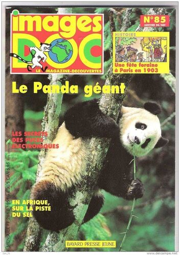 Revue Images Doc N°85. Janvier 1996. Le Panda Geant