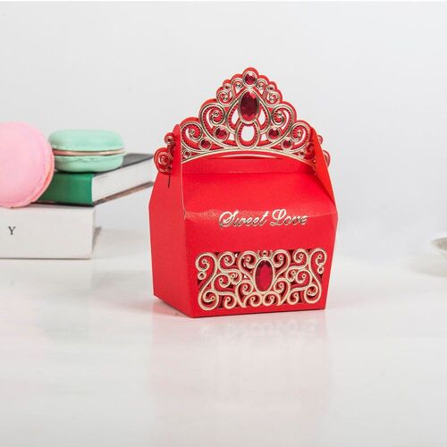 Boîte dragées de mariage de haute qualité 10 pièces, boîte d'emballage cadeau de bonbons colorés, boîte à bonbons en carton pour mariage
