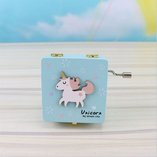 Boîte À Musique En Bois De Différentes Couleurs, Cadeaux De Retour De Fête Licorne, Cadeau Souvenir D'anniversaire Pour Enfants, Fournitures De Fête