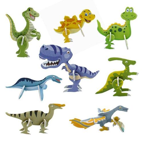 Cadeau De Fête Dinosaure 3d, Puzzle Jungle, Cadeau De Fête Mignon Pour Enfants, Souvenir D'anniversaire, 10 Pièces