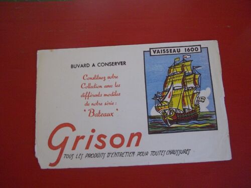 Buvard Cirage Grison Vaisseau 1600