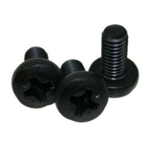 Adam Hall - 16 Vis à Tête Cruciforme M6 x 12 mm - Noir