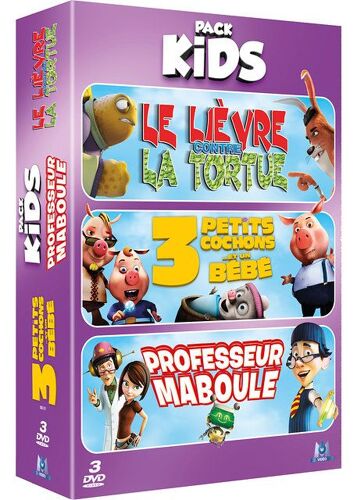 Pack Kids - 3 Cochons Et Un Bébé + Le Lièvre Et La Tortue + Professeur Maboule - Pack
