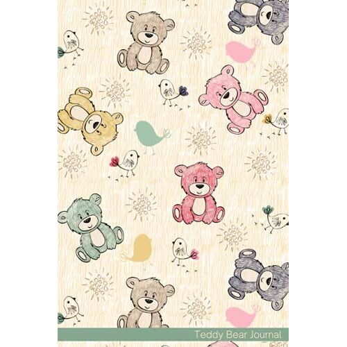 Teddy Bear Journal: Notebook Journal For Teens And Adults | 120 Pages | Grey Lines | Glossy Cover | 6 X 9 In