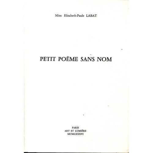 Petit Poeme Sans Nom
