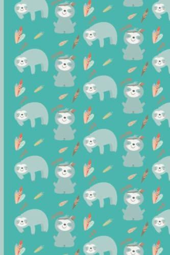 Sloth Notebook: Cute Relaxed Sloths With Tribal Elements Journal