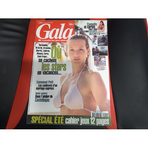 Gala -Stars Vacances À St Tropez- Mel Gibson- John Kennedy- La Bégum- Emmanuelle Béart- L. Amstrong