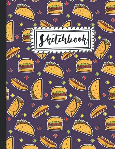 Sketchbook: Cute Tacos Gifts Sketchbook For Drawing Sketching Doodling Paper Book For Kids Girls Boys Men, For Tacos Lovers