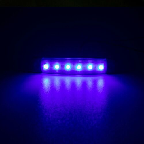 12v Blue Feux Extérieurs Voiture Led 6 Smd, Feux D'avertissement Arrière Remorque Basse, Pour Voiture, Bus, Camion, Indicateur Latéral Nipseyteko