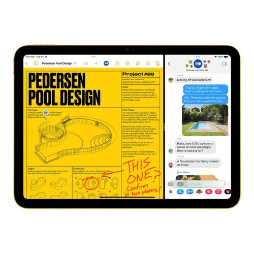 Tablette Apple iPad 10 (2022) Wi-Fi 256 Go Jaune