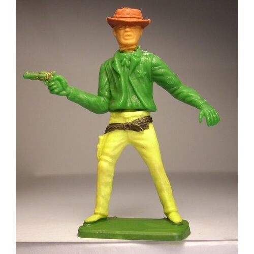 Cofalu Cowboy Jaune Vert Chapeau Marron 66mm