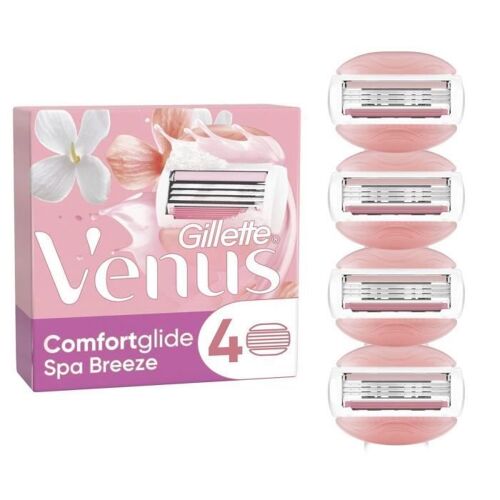 Gillette Venus Rasoir Feminin Comfortglide Spa Breeze X4 