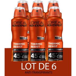 [Lot De 6] L'oreal Men Expert Déodorant Thermic Resist - 200 Ml 