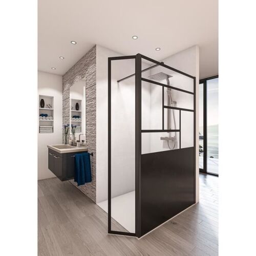Aurys Baleares Paroi De Douche Blanche 100x198 Cm
