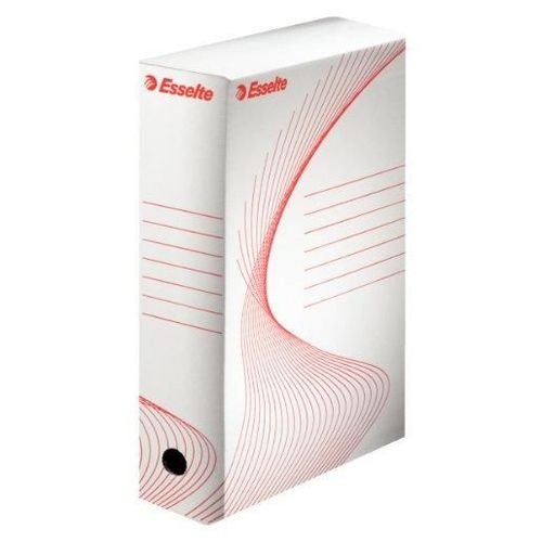 Esselte Lot De 5 Boîtes Archive Boxy 25 X 35 Cm Dos De 100 Mm Blanc