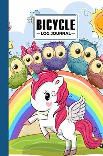 Bicycle Log Journal: Unicorn Cover Cycling Journal And Training Notebook, Log Rides And Routes And Trails | 120 Pages, Size 6" X 9" | By Evi Thiele