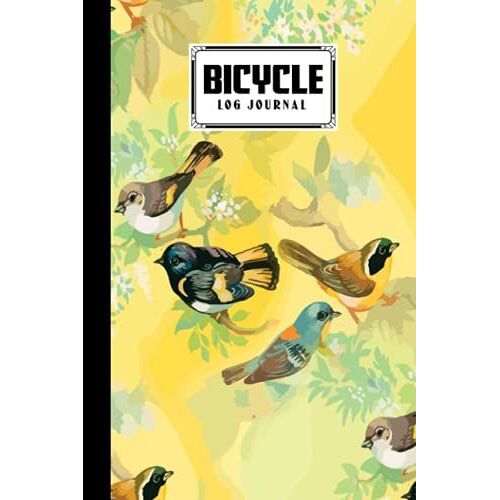 Bicycle Log Journal: Bicycling Ride Journal Birds Cover, Record Your Rides And Performances, Gift Idea For Off Road Biking Cycling Enthusiasts | 120 Pages, Size 6" X 9" | By Nicolas Paul