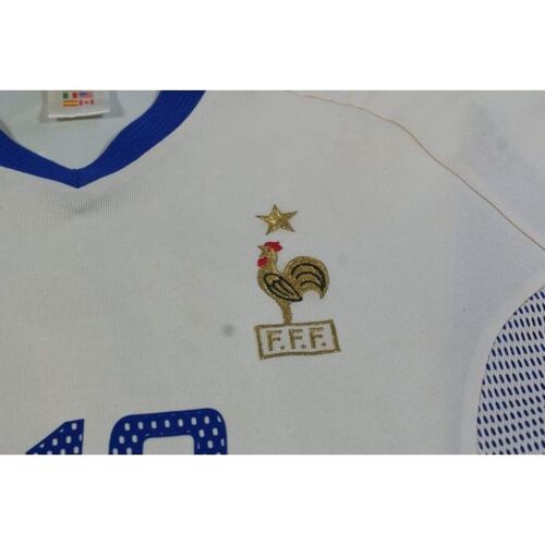 Maillot Equipe de France vintage floqué Zidane #10 (Coupe du Monde 2002