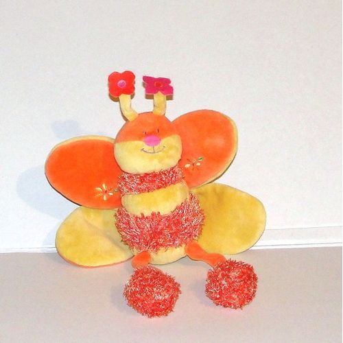 Doudou Peluche Abeille Papillon Catimini
