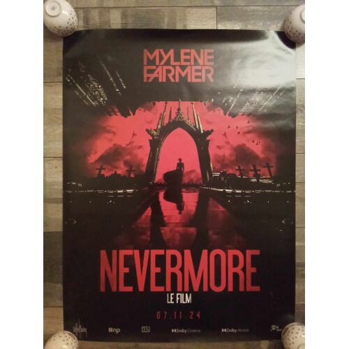 Affiche Collector Mylène Farmer Nevermore Le Film 7.11.2024 Dimensions 80cm X 60cm