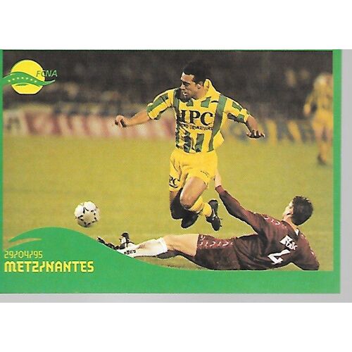 Carte Panini N°166 - Championnat De France 94/95 Metz-Nantes - Fcna Cards 1996