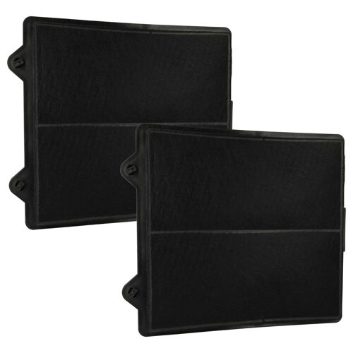 vhbw 2x Filtres à charbon actif compatible avec Refsta Taifun 6611, 6610, 6618, 6617, 6616, 6615, 6613, 6612, LC45660, LC45650 hotte aspirante